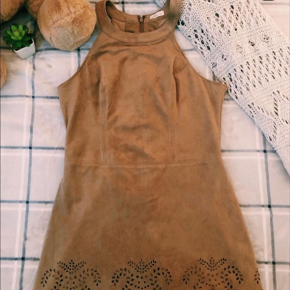 Hollister Brown/Tan Suede Fall Dress